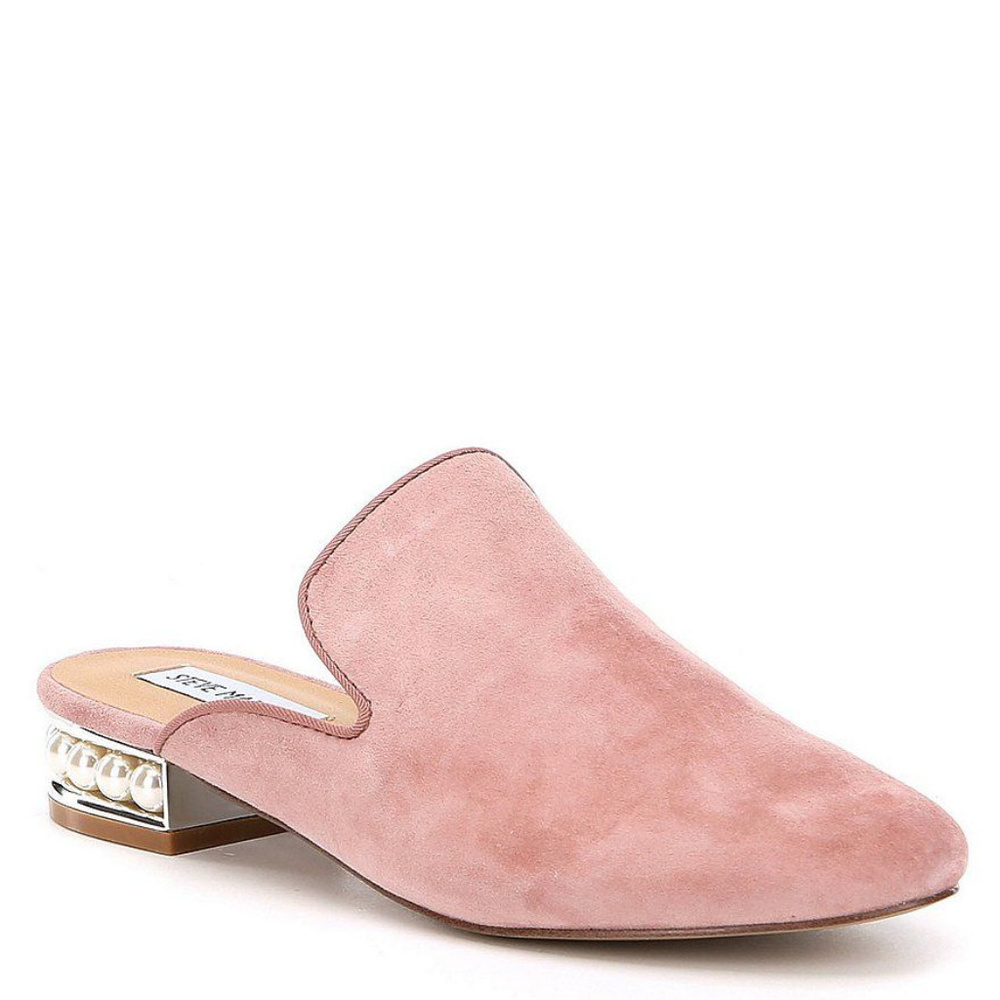 🆕 STEVE MADDEN Embellished Suede Mules - Picture 3 of 8